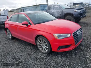 2015 Audi A3 2.0T Premium Plus with VIN WAUEFGFFXF1044922, listed as a IAAI auction lot 41709772 with 77,700 mi miles. Bid and sale history available at carsss.com. Image 1.