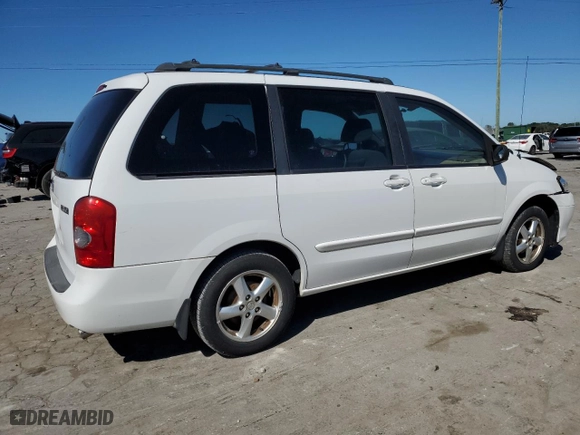 2003 Mazda MPV LX with VIN JM3LW28A330335382, listed as a Copart auction lot 74640944 with 209,833 mi miles and Salvage Title. Bid and sale history available at carsss.com. Image 3.