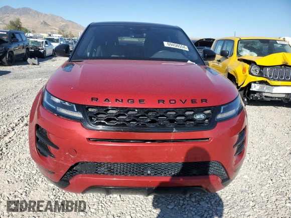 2021 Land Rover Range Rover Evoque R-Dynamic S with VIN SALZT2FX6MH130489, listed as a Copart auction lot 69456554 with 57,467 mi miles and Salvage Title. Bid and sale history available at carsss.com. Image 5.