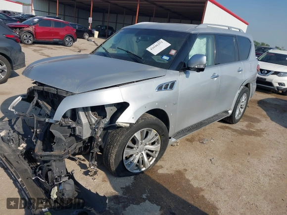 2017 Infiniti QX80 z VIN JN8AZ2NF0H9645147, wystawiony jako IAAI lot #42046252 z przebiegiem 98 759 mil mil oraz . Historia ofert i sprzedaży dostępna na DreamBid. Obrazek 18.
