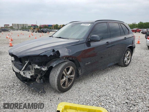 2015 BMW X5 xDrive35i z VIN 5UXKR0C59F0P13587, wystawiony jako Copart lot #57224415 z przebiegiem 155 131 mil mil oraz Szkoda całkowita • Salvage title. Historia ofert i sprzedaży dostępna na DreamBid. Obrazek 1.