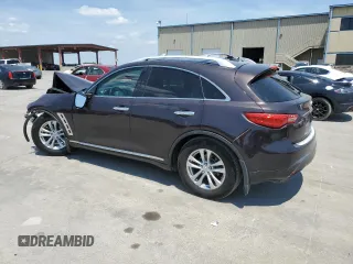 2012 Infiniti FX35 with VIN JN8AS1MW8CM154766, listed as a Copart auction lot 66765874 with 0 mi miles and Salvage Title. Bid and sale history available at carsss.com. Image 2.