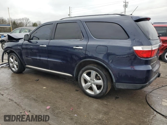 2013 Dodge Durango Citadel with VIN 1C4RDHEGXDC687475, listed as a Copart auction lot 84757144 with 208,217 mi miles and Salvage title. Bid and sale history available at DreamBid. Image 2.