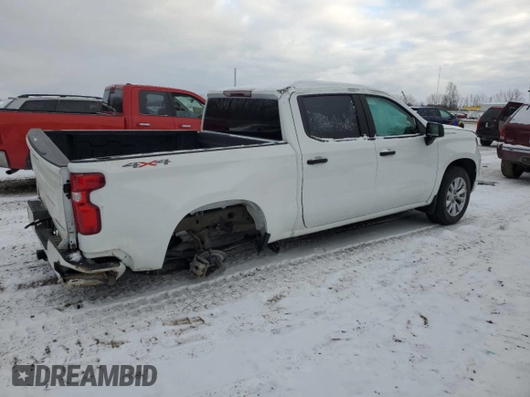 2024 Chevrolet Silverado 1500 Custom with VIN 1GCPDBEK4RZ339121, listed as a Copart auction lot 86582474 with Not Provided miles and Salvage Title. Bid and sale history available at DreamBid. Image 3.