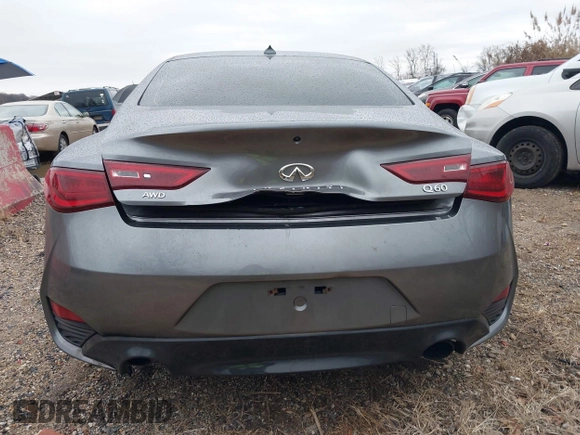 2018 Infiniti Q60 3.0t LUXE with VIN JN1EV7ELXJM392002, listed as a IAAI auction lot 41153596 with 51,369 mi miles. Bid and sale history available at carsss.com. Image 6.