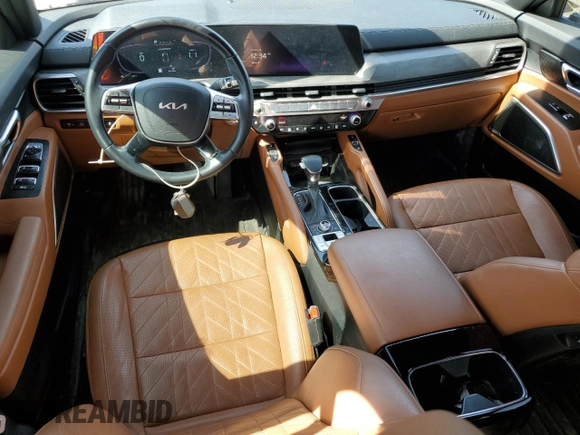 2023 Kia Telluride EX X-Line with VIN 5XYP3DGC0PG339164, listed as a Copart auction lot 50011535 with 40,154 mi miles and Salvage title. Bid and sale history available at DreamBid. Image 8.