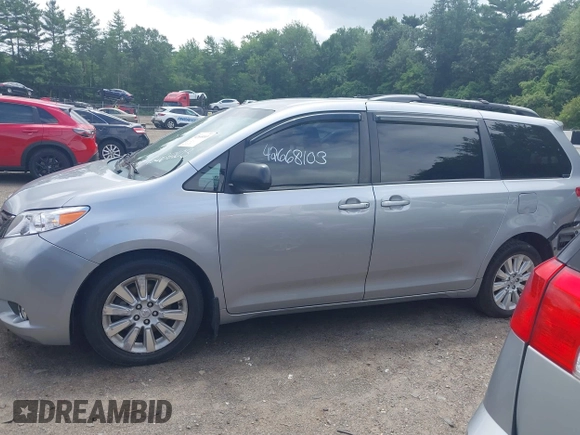 2013 Toyota Sienna LE with VIN 5TDJK3DC9DS054310, listed as a IAAI auction lot 42668103 with 209,712 mi miles and . Bid and sale history available at DreamBid. Image 14.
