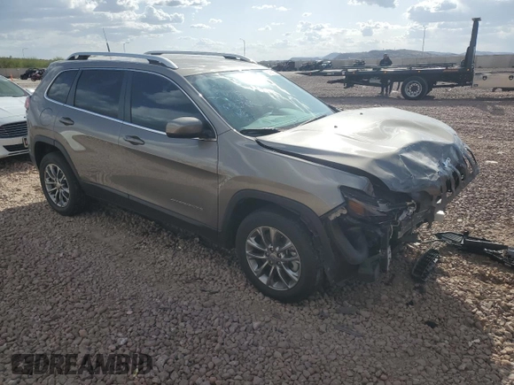 2021 Jeep Cherokee Latitude Lux with VIN 1C4PJLMX7MD107436, listed as a Copart auction lot 50987275 with 32,735 mi miles and Salvage Title. Bid and sale history available at carsss.com. Image 4.