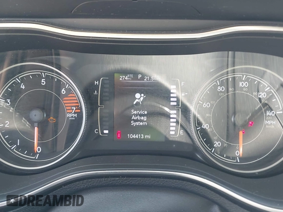 2019 Jeep Cherokee Latitude Plus with VIN 1C4PJLLB4KD455861, listed as a IAAI auction lot 41975695 with 104,413 mi miles. Bid and sale history available at carsss.com. Image 7.