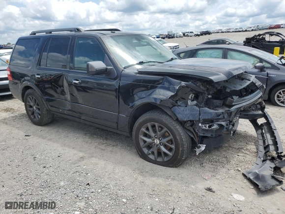 2017 Ford Expedition Limited with VIN 1FMJU1KT7HEA56985, listed as a Copart auction lot 54548254 with 0 mi miles and Salvage Title. Bid and sale history available at carsss.com. Image 4.