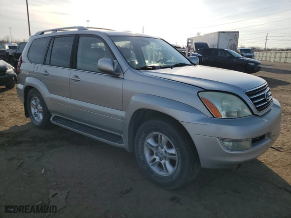 2004 Lexus GX 470 with VIN JTJBT20X840050575, listed as a Copart auction lot 48546065 with 217,421 mi miles and Clean Title. Bid and sale history available at carsss.com. Image 4.