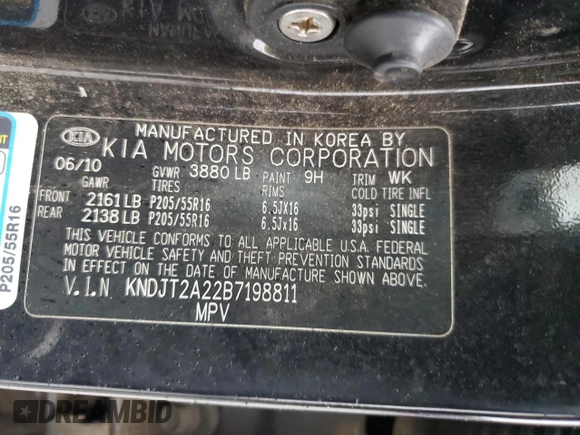 2011 Kia Soul + with VIN KNDJT2A22B7198811, listed as a Copart auction lot 47945175 with 297,493 mi miles and Salvage Title. Bid and sale history available at carsss.com. Image 13.