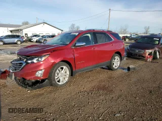2019 Chevrolet Equinox Premier with VIN 3GNAXYEX4KS582451, listed as a Copart auction lot 49997245 with 86,740 mi miles and Salvage Title. Bid and sale history available at carsss.com. Image 1.
