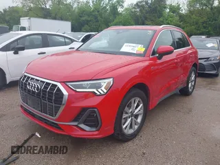 2024 Audi Q3 S line Premium with VIN WA1DECF36R1126631, listed as a IAAI auction lot 41959027 with 21,775 mi miles. Bid and sale history available at carsss.com. Image 17.
