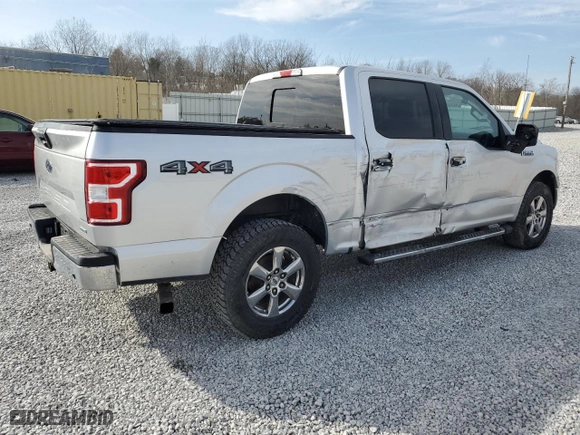 2018 Ford F-150 XL with VIN 1FTEW1EP2JFB54238, listed as a Copart auction lot 49666855 with 314,702 mi miles and Salvage Title. Bid and sale history available at carsss.com. Image 3.