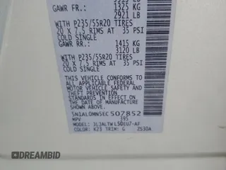 2014 Infiniti QX60 with VIN 5N1AL0MN5EC507852, listed as a Copart auction lot 59097645 with 204,851 mi miles and Salvage title. Bid and sale history available at DreamBid. Image 13.