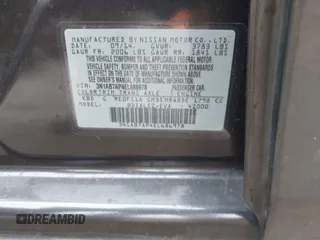 2014 Nissan Sentra SV z VIN 3N1AB7AP4EL686978, wystawiony jako IAAI lot #40852938 z przebiegiem 90 663 mil mil oraz . Historia ofert i sprzedaży dostępna na DreamBid. Obrazek 9.