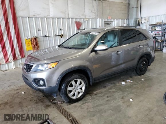 2012 Kia Sorento LX with VIN 5XYKT3A68CG249116, listed as a Copart auction lot 53667345 with 100,036 mi miles and Clean Title. Bid and sale history available at DreamBid. Image 1.