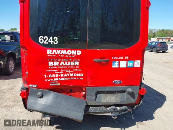 2020 Ford Transit with VIN 1FTBW2CGXLKA16243, listed as a IAAI auction lot 42005727 with 94,342 mi miles and . Bid and sale history available at carsss.com. Image 6.