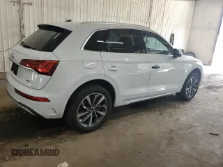 2021 Audi Q5 Premium Plus with VIN WA1BAAFY2M2085632, listed as a Copart auction lot 59836805 with 22,059 mi miles and Salvage title. Bid and sale history available at DreamBid. Image 3.