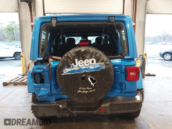 2024 Jeep Wrangler Sahara with VIN 1C4RJXP64RW170976, listed as a IAAI auction lot 41867996 with 4,406 mi miles and . Bid and sale history available at DreamBid. Image 16.