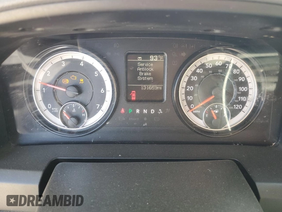 2020 Ram 1500 Tradesman with VIN 1C6RR6FG6LS127159, listed as a Copart auction lot 52411415 with 131,659 mi miles and Salvage title. Bid and sale history available at DreamBid. Image 9.