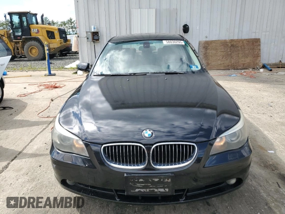 2007 BMW 5 Series 530xi with VIN WBANF73587CU25251, listed as a Copart auction lot 58030295 with 186,995 mi miles and Salvage title. Bid and sale history available at DreamBid. Image 5.