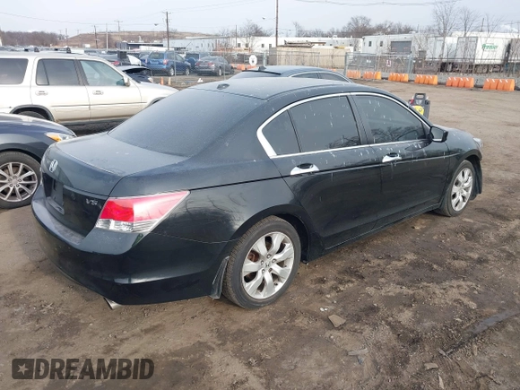 2010 Honda Accord EX-L with VIN 1HGCP3F85AA020216, listed as a IAAI auction lot 41347279 with 191,637 mi miles and . Bid and sale history available at DreamBid. Image 4.