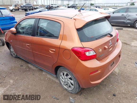2018 Mitsubishi Mirage SE with VIN ML32A4HJ4JH012880, listed as a IAAI auction lot 42486804 with 28,468 mi miles and . Bid and sale history available at DreamBid. Image 3.