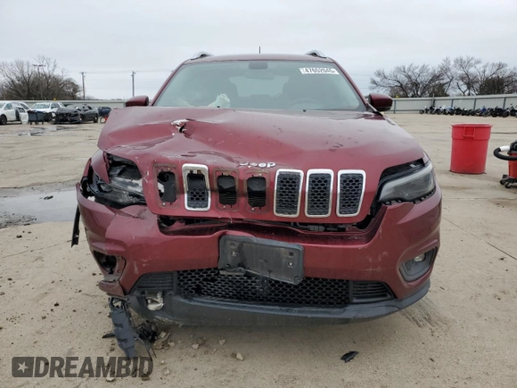 2019 Jeep Cherokee Latitude Plus with VIN 1C4PJLLB5KD110581, listed as a Copart auction lot 47652045 with 80,902 mi miles and Salvage Title. Bid and sale history available at DreamBid. Image 5.