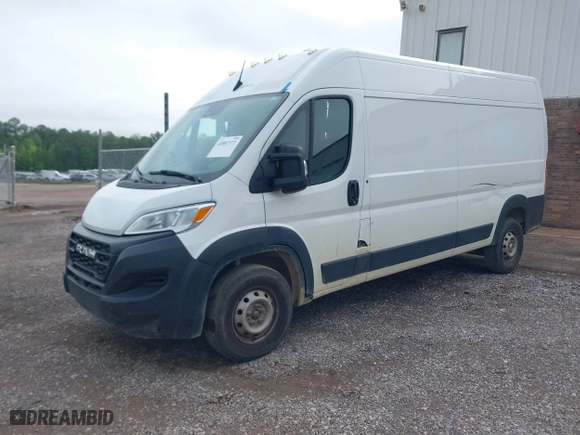 2023 Ram ProMaster Cargo Van with VIN 3C6LRVDG9PE596287, listed as a IAAI auction lot 42087372 with 53,038 mi miles. Bid and sale history available at carsss.com. Image 7.
