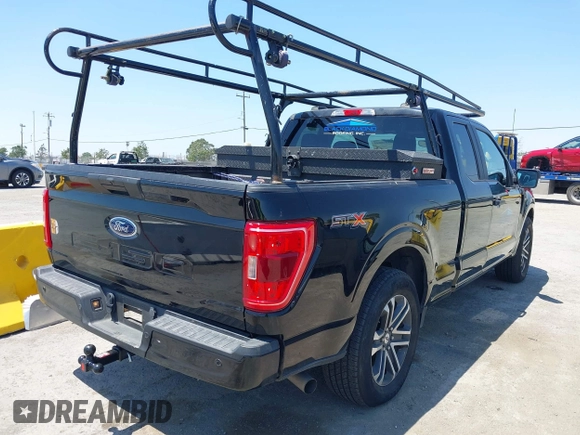 2023 Ford F-150 XL with VIN 1FTEX1C55PKE05056, listed as a IAAI auction lot 42466045 with 54,329 mi miles and . Bid and sale history available at DreamBid. Image 4.