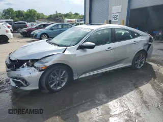 2020 Honda Civic EX-L z VIN 19XFC1F78LE201779, wystawiony jako Copart lot #58248715 z przebiegiem 82 948 mil mil oraz Szkoda całkowita • Salvage title. Historia ofert i sprzedaży dostępna na DreamBid. Obrazek 1.