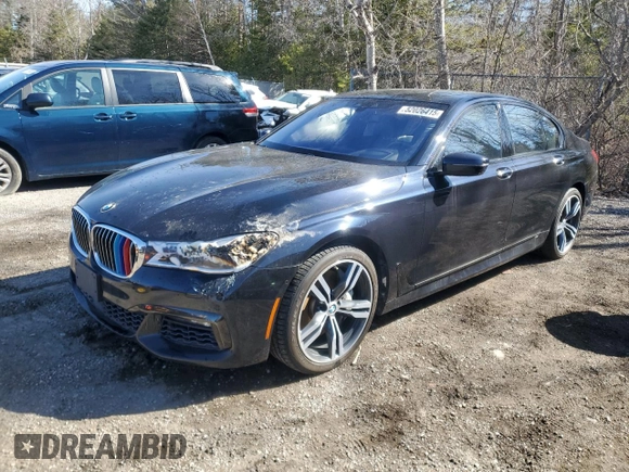 2017 BMW 7 Series 750i xDrive with VIN WBA7B0C55HG527032, listed as a Copart auction lot 52026415 with 67,722 mi miles and Clean title. Bid and sale history available at DreamBid. Image 1.
