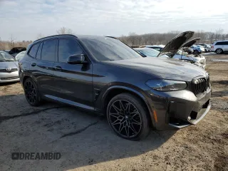 2024 BMW X3 M with VIN 5YM13EC09R9U80334, listed as a Copart auction lot 46071535 with 9,063 mi miles and Salvage Title. Bid and sale history available at carsss.com. Image 4.