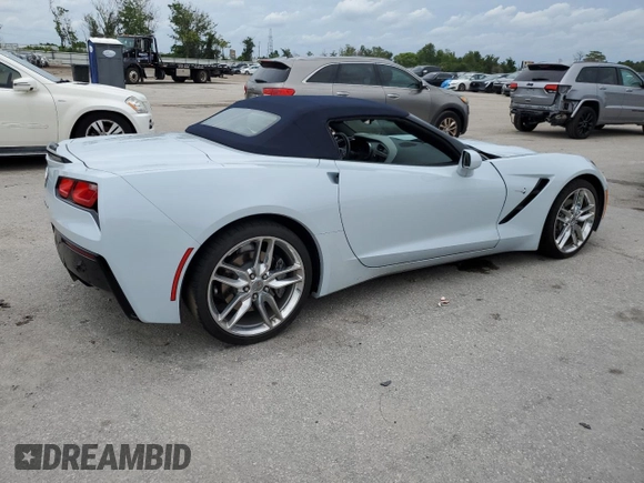 2019 Chevrolet Corvette 2LT with VIN 1G1YD3D77K5109327, listed as a Copart auction lot 62722504 with 30,513 mi miles and Salvage Title. Bid and sale history available at carsss.com. Image 3.