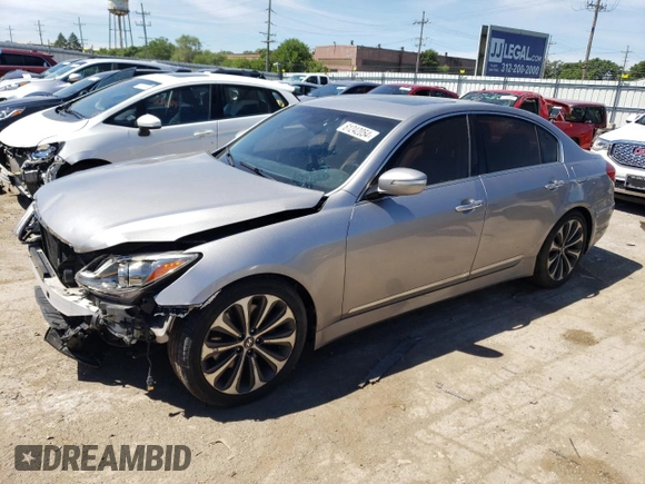 2012 Hyundai Genesis 5.0L R-Spec with VIN KMHGC4DH6CU176802, listed as a Copart auction lot 61242054 with 142,779 mi miles and Salvage Title. Bid and sale history available at carsss.com. Image 1.