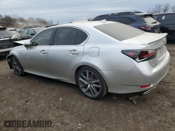 2017 Lexus GS with VIN JTHBA1BL8HA003798, listed as a Copart auction lot 43376205 with 66,541 mi miles and Salvage Title. Bid and sale history available at carsss.com. Image 2.
