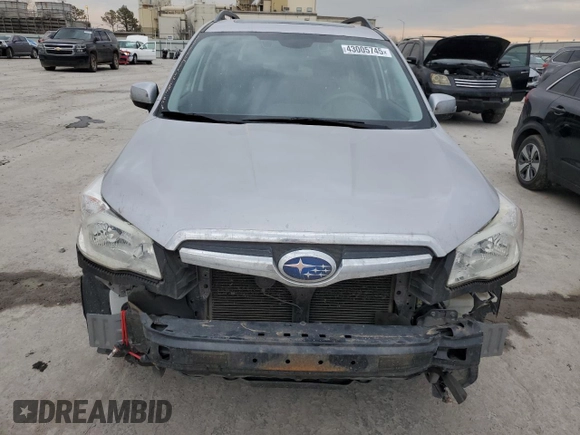 2016 Subaru Forester 2.5i Touring with VIN JF2SJAXCXGH492805, listed as a Copart auction lot 43005745 with 168,105 mi miles and Salvage Title. Bid and sale history available at carsss.com. Image 5.