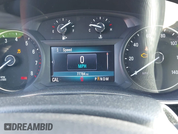 2019 Buick Encore Essence with VIN KL4CJGSM7KB927386, listed as a IAAI auction lot 40979134 with 77,784 mi miles. Bid and sale history available at carsss.com. Image 7.