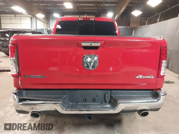 2020 Ram 1500 Big Horn with VIN 1C6SRFBT3LN222815, listed as a IAAI auction lot 41843105 with 45,276 mi miles. Bid and sale history available at carsss.com. Image 17.