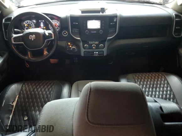 2019 Ram 1500 Big Horn with VIN 1C6SRFBT9KN915709, listed as a Copart auction lot 54867195 with 92,827 mi miles and Salvage title. Bid and sale history available at DreamBid. Image 8.
