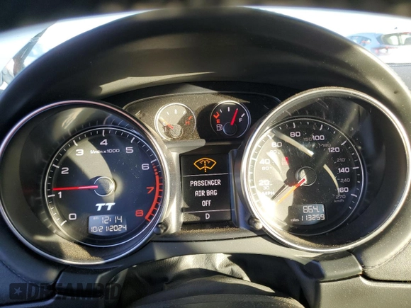2015 Audi TT 2.0T with VIN TRUBFAFK5F1000560, listed as a Copart auction lot 81384634 with 113,259 mi miles and Salvage Title. Bid and sale history available at carsss.com. Image 9.