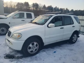 2005 Mercedes-Benz M-Class 3.7L with VIN 4JGAB57E65A524585, listed as a Copart auction lot 89055505 with 158,030 mi miles and Salvage Title. Bid and sale history available at carsss.com. Image 1.