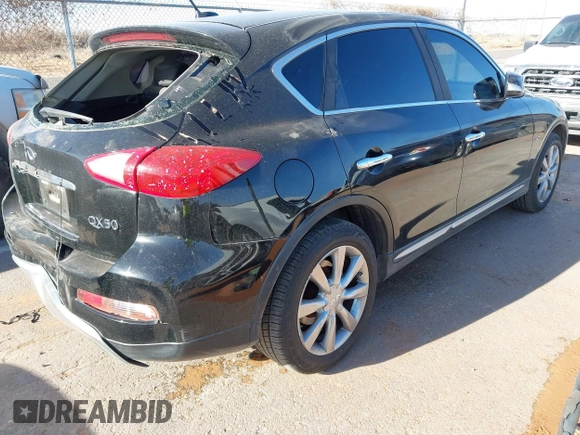 2017 Infiniti QX50 with VIN JN1BJ0RP1HM383332, listed as a IAAI auction lot 41837779 with 83,545 mi miles. Bid and sale history available at carsss.com. Image 4.