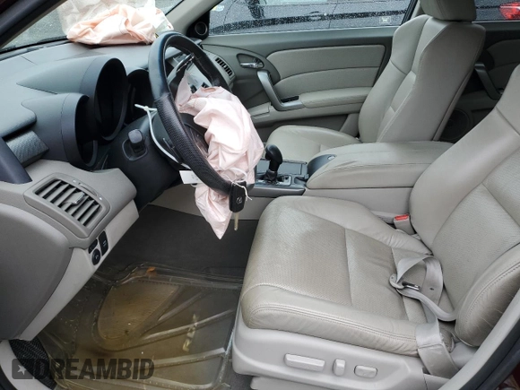2010 Acura RDX with VIN 5J8TB1H28AA004636, listed as a Copart auction lot 52723855 with 123,569 mi miles and Salvage Title. Bid and sale history available at carsss.com. Image 7.