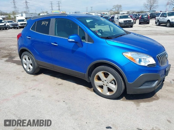 2016 Buick Encore with VIN KL4CJASB8GB701473, listed as a IAAI auction lot 42103724 with 104,978 mi miles. Bid and sale history available at carsss.com. Image 1.