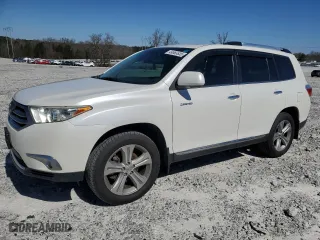 2013 Toyota Highlander Limited with VIN 5TDYK3EH7DS109622, listed as a Copart auction lot 49583835 with 162,856 mi miles and Salvage Title. Bid and sale history available at carsss.com. Image 1.