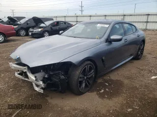 2022 BMW 8 Series M850i with VIN WBAGV8C07NCG96226, listed as a Copart auction lot 63006873 with 20,784 mi miles. Bid and sale history available at carsss.com. Image 1.