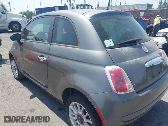 2012 FIAT 500 Pop with VIN 3C3CFFAR1CT126455, listed as a IAAI auction lot 42583517 with 93,103 mi miles and . Bid and sale history available at DreamBid. Image 3.